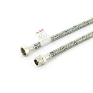 Подводка гибкая НВ (1/2"; 60 см; DN 8; оплётка из нерж. стали) Uni-Fitt 501S2006 Гибкая подводка Магазин инженерной сантехники Олимп