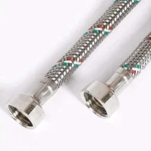 Подводка гибкая ВВ 1/2"; 120 см, DN 8, оплётка из нержавеющей стали Uni-Fitt 500S2012 Гибкая подводка Магазин инженерной сантехники Олимп