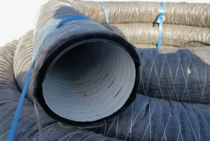 Купить дренажную трубу 110 гофрированную перфорированную с геотканью Канализация и канализационное оборудование Магазин инженерной сантехники Олимп