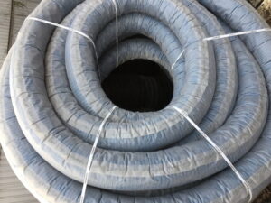 Купить дренажную трубу 110 гофрированную перфорированную с геотканью Канализация и канализационное оборудование Магазин инженерной сантехники Олимп