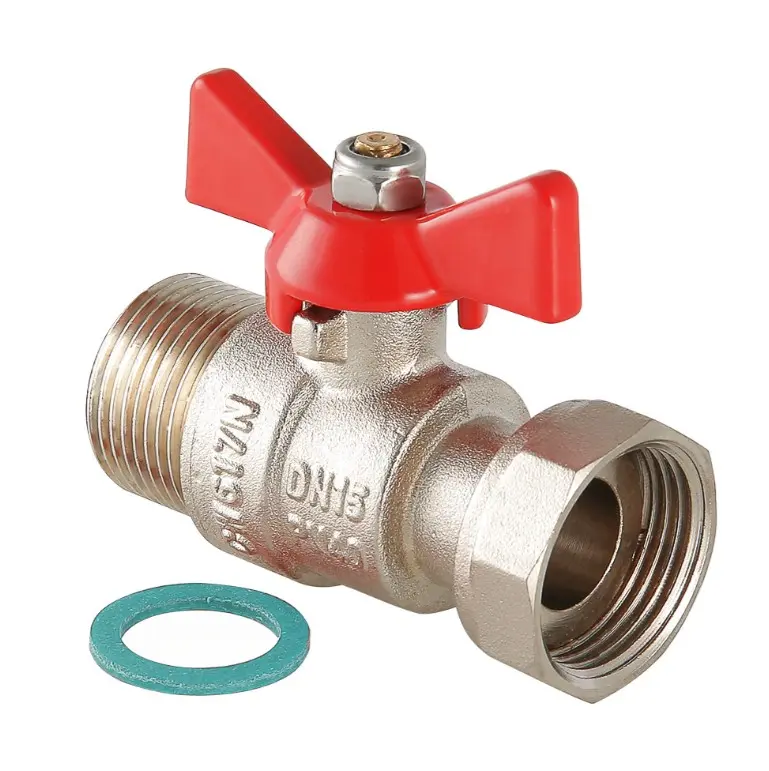 Кран шаровой VALTEC, с накидной гайкой 3/4" вн.-нар.
