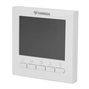 Комнатный электронный термостат Varmega VM19221, 230 В, проводной, программируемый, белый