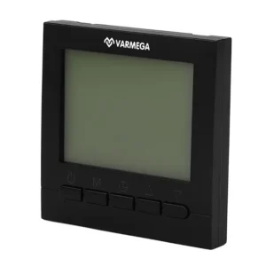 Комнатный электронный термостат Varmega VM19222, 230 В, проводной, программируемый, черный