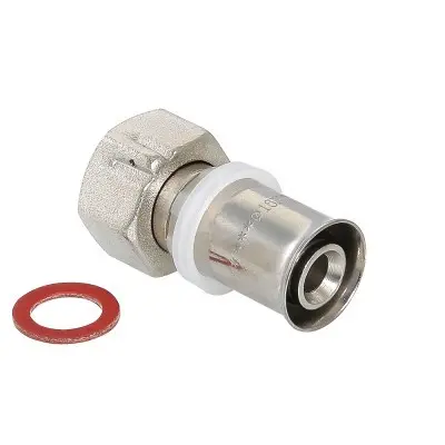 Муфта пресс с накидной гайкой Valtec 20х3/4" (VTm.222.N.002005) в магазине инженерной сантехники в гродно Муфта пресс с накидной гайкой Valtec 20х3/4" (VTm.222.N.002005)